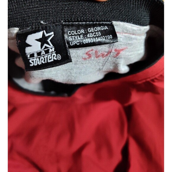 Georgia Bulldogs Sweatshirt 2XL Red Varsity V Neck Pullover Starter - Picture 7 of 10